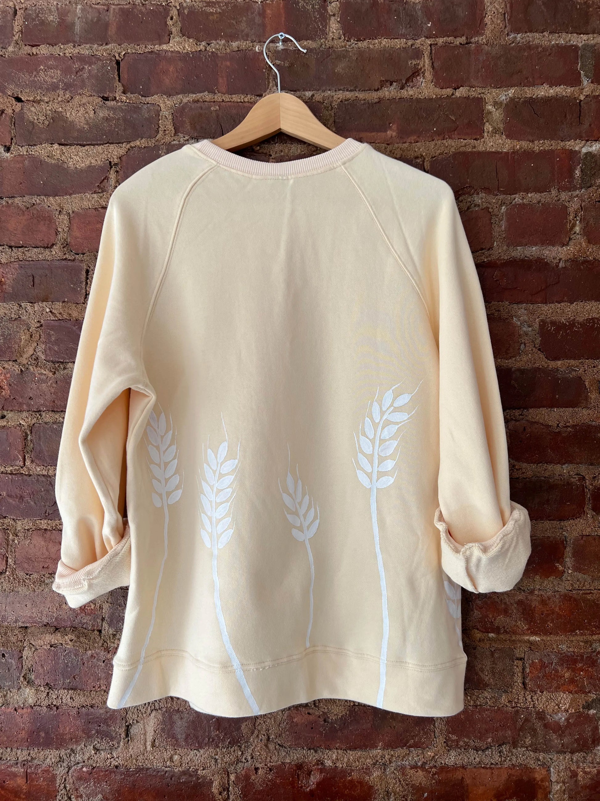WHEAT POWER Painted Sweatshirt Rebelle Theory