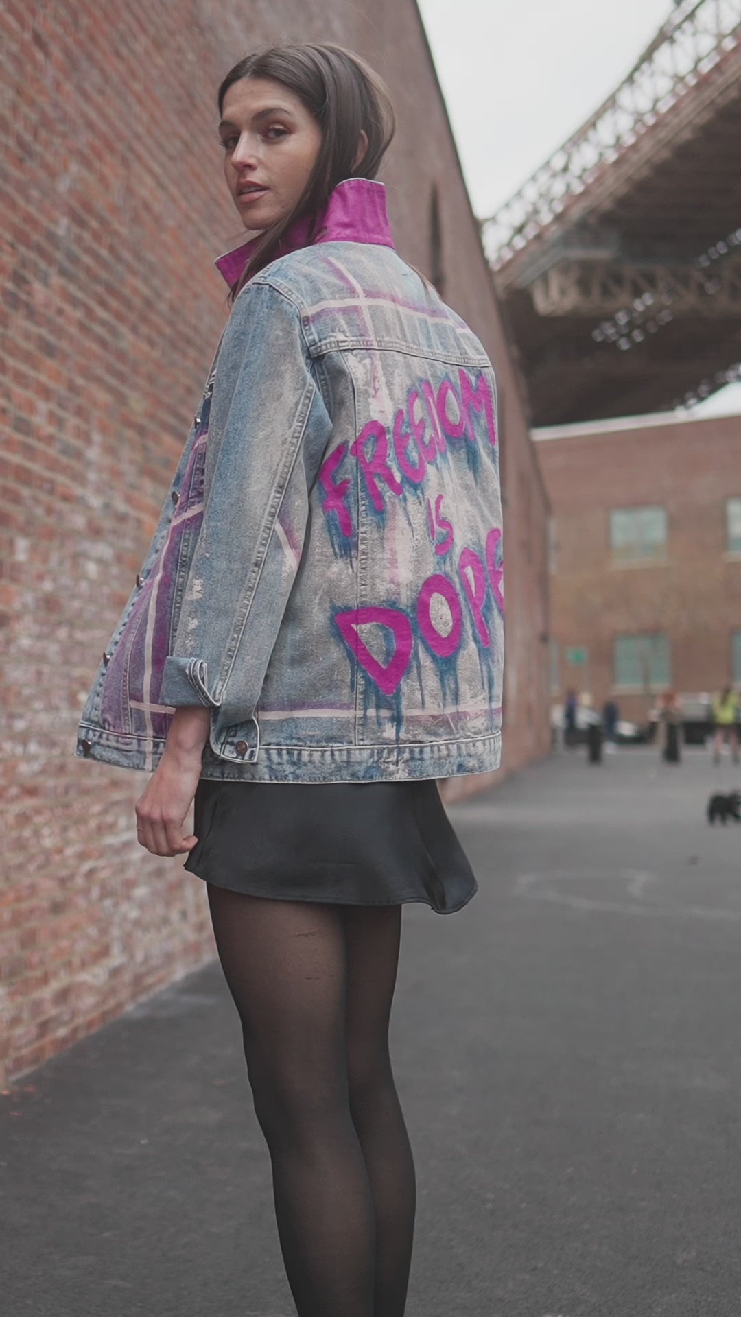 FREEDOM IS DOPE | Denim Jacket-video